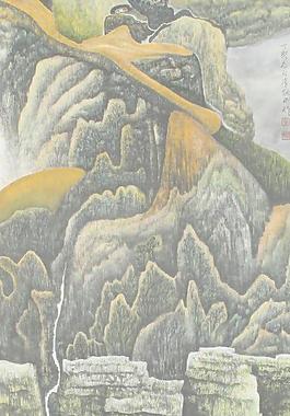 國畫山水圖片