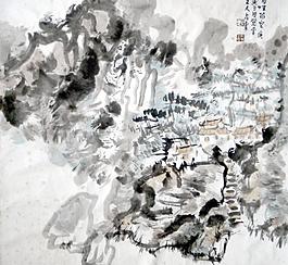 國畫山水圖片