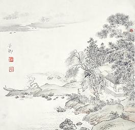 國(guó)畫山水圖片