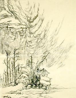 國(guó)畫山水圖片
