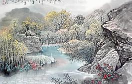 國(guó)畫山水圖片