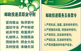 邮政 边框 制度牌图片