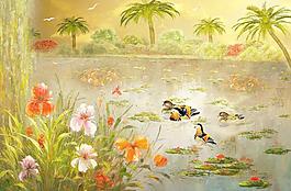 油畫風(fēng)景圖片