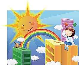 兒童矢量 校園圖片