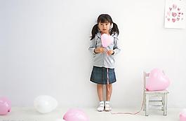 節日女孩圖片