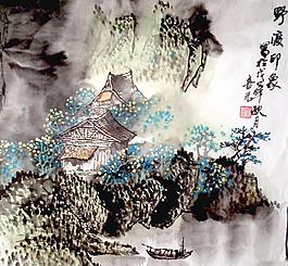 國畫山水圖片