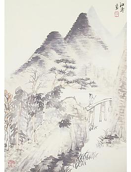 國(guó)畫山水圖片