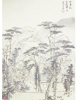 國畫山水圖片