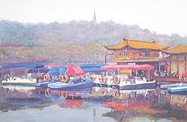 風景油畫圖片