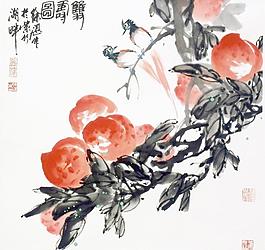 雙鳩圖圖片