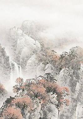 秋峰红叶图片