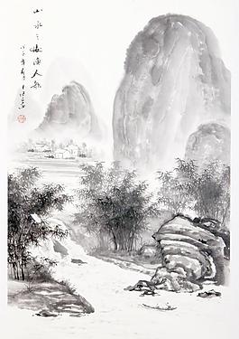 山水人家图片