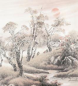 霜林圖片