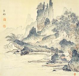 國(guó)畫山水圖片