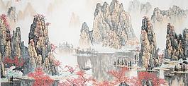 國畫山水圖片