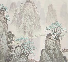 國畫山水圖片