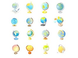 地球的矢量辦公用品