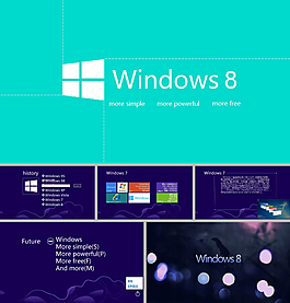 Win8系統(tǒng)ppt模板