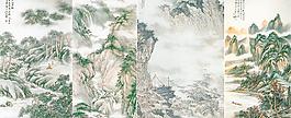 現代山水畫3張圖片