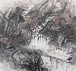 國畫山水圖片