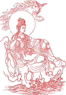 憐憫女神矢量線圖