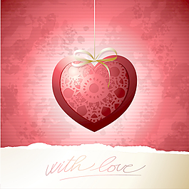精致的valentine39s節賀卡01矢量