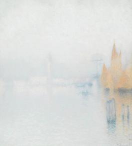 海上油画图片