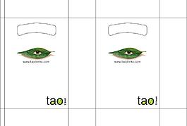 verso和eye創意logo宣傳袋設計圖片