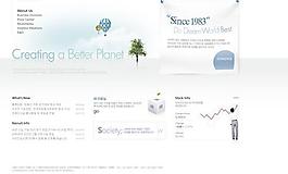 金融投資理財網(wǎng)站頁面PSD素