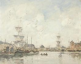 帆船油畫圖片