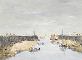 河流油畫(huà)圖片