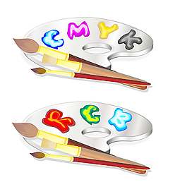 圖02矢量彩色顏料