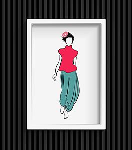 矢量美女圖片