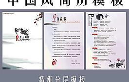 簡歷自薦書模板PSD素材