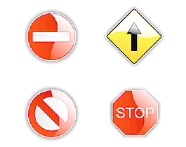 4交通標志矢量