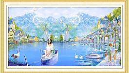油畫風(fēng)景圖片