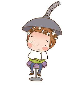 美發(fā) 卡通兒童圖片