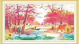 油畫風(fēng)景圖片