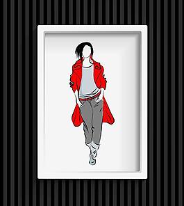 矢量美女图片