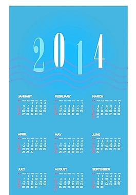2014日歷