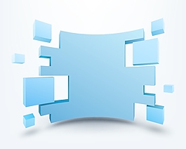 矢量3D背景说明