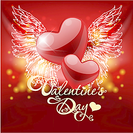 復古valentine39s節賀卡02矢量