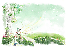开满鲜花的田野