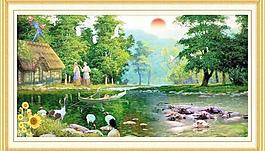 油畫風(fēng)景圖片