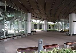 幽雅的展馆游客歇息区域图片