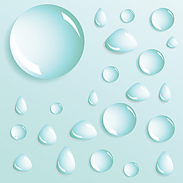 不同形狀的水滴 水滴向量