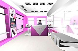 手機專賣店展示3d設計圖片