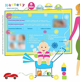 幼兒教育中心網(wǎng)頁模板