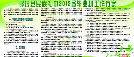 畢業班工作方案展板圖片