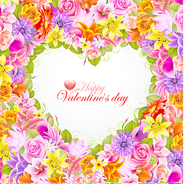 每天花04 valentine39s背景矢量